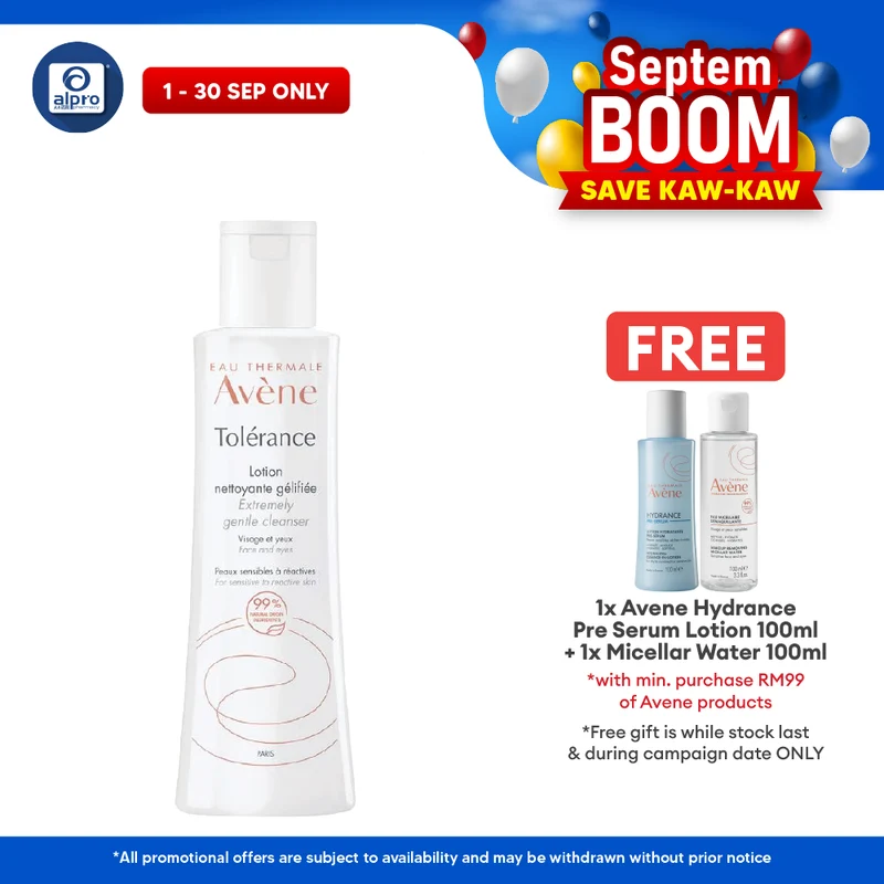 Avene Tolerance Extremely Gentle Cleanser (LPI) 200ml | Helps Restore Skin Barrier