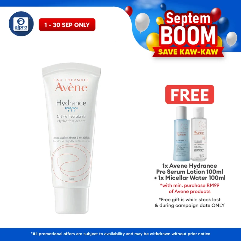 Avene Hydrance Rich Hydrating Cream 40ml | Hydrates and Nourishing