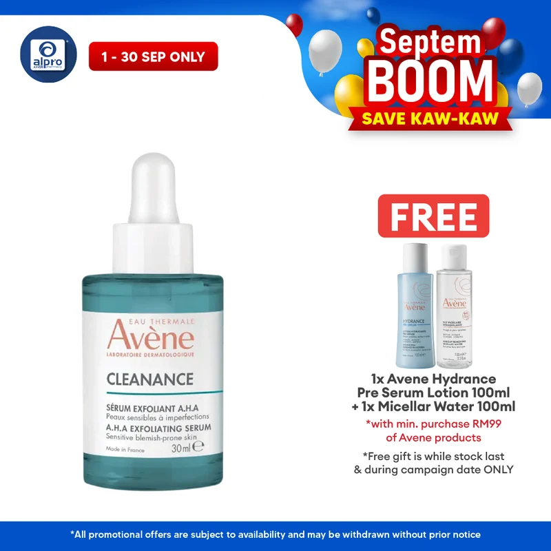Avène Cleanance A.H.A Exfoliating Serum 30mL | Refine And Smooth Skin Texture
