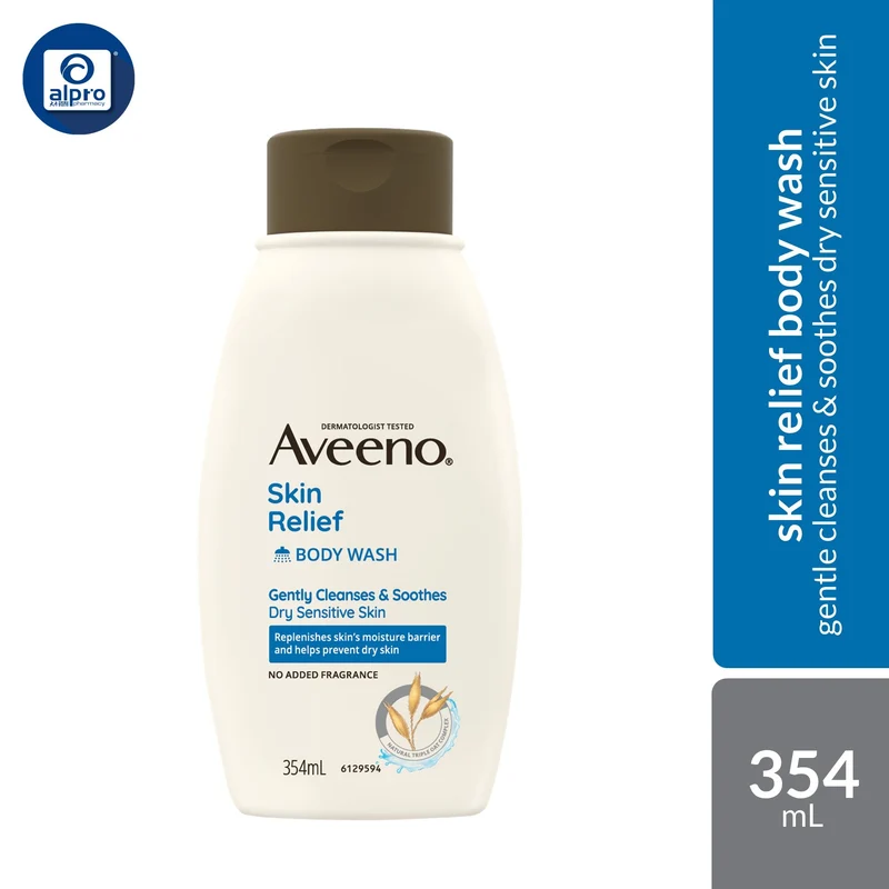 Aveeno Skin Relief Body Wash 354mL | Gentle Cleanses & Soothes Dry Sensitive Skin