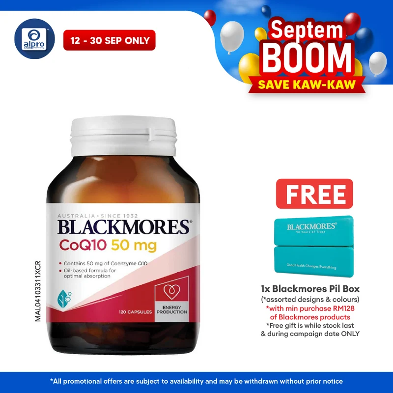 Blackmores CoQ10 50mg 120s | Natural Health Support