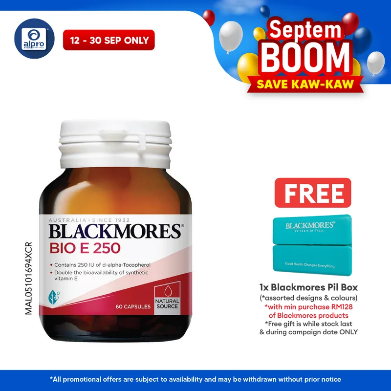 Blackmores Bio Vitamin E 250iu 60s | Heart Health