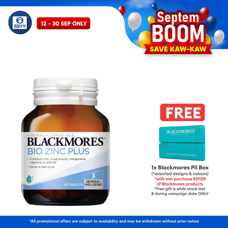 Blackmores Bio Zinc Plus 90s | Well-being