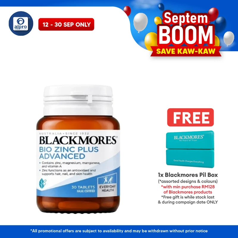 Blackmores Bio Zinc Plus 30s | Maintains Healthy Skin