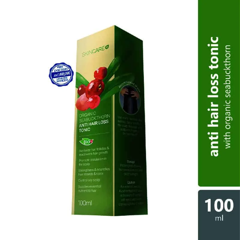 Bioplus Organic Seabuckthorn Anti Hair Loss Tonic 100ml | Revitalize Hair Follides