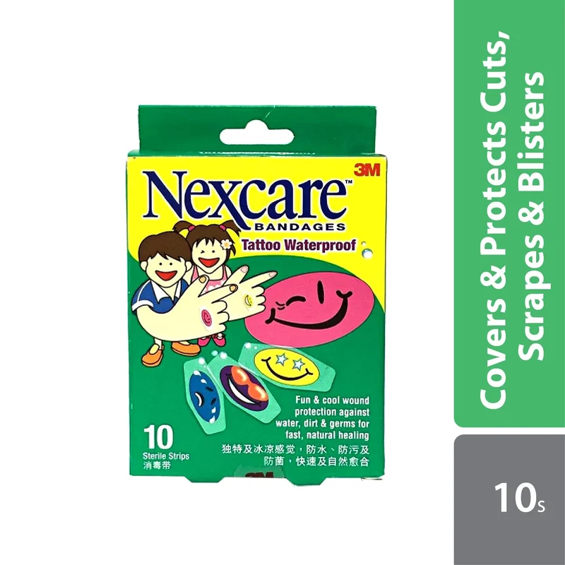 3m Nexcare Bandages Tattoo Waterproof 10s
