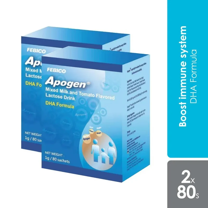 Apogen Children DHA Formula Granules 2X80S with Free Apogen Granules 10S