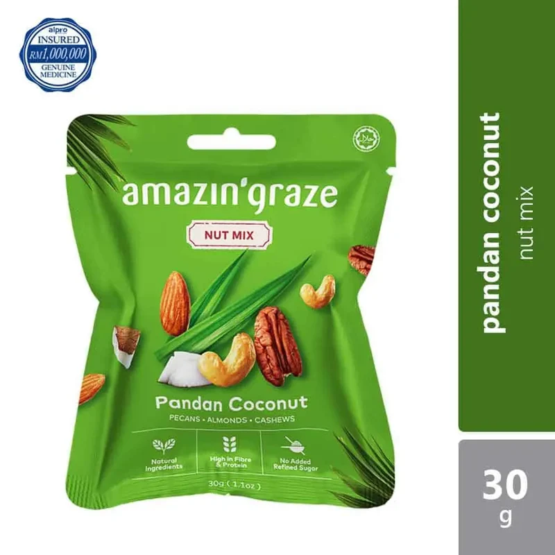 Amazin' Graze Pandan Coconut Nut Mix 30g