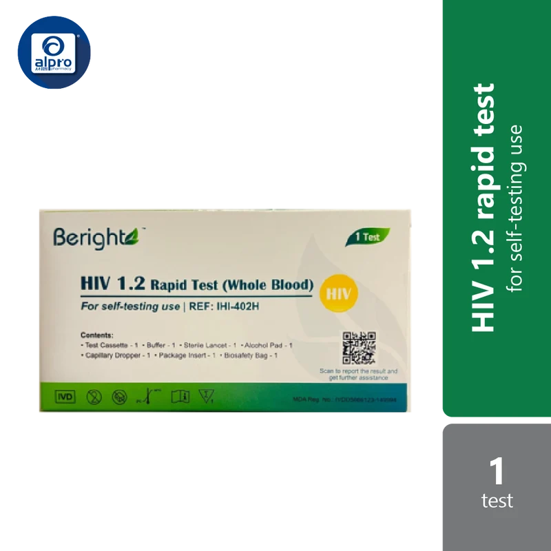 Beright HIV 1.2 Rapid Test (Whole Blood) 1s | Self-test