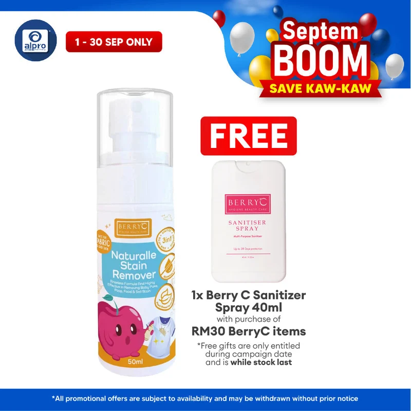 BerryC Naturalle Stain Remover 50mL | Effective Solution for Removing Stains