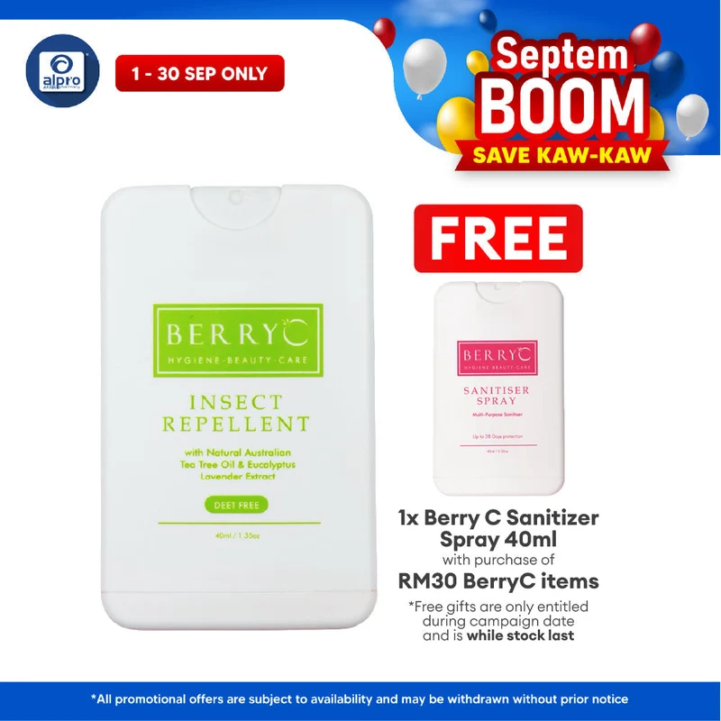 Berry C Insect Repellant 40ml | Natural Ingredient
