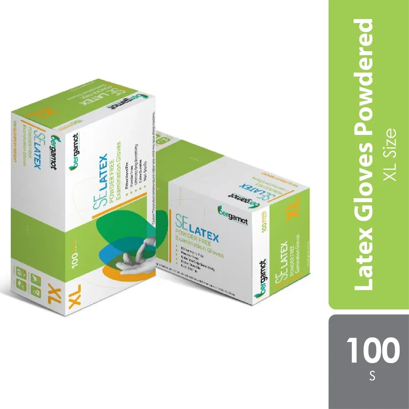 Bergamot Latex Gloves (powdered) XL 100s