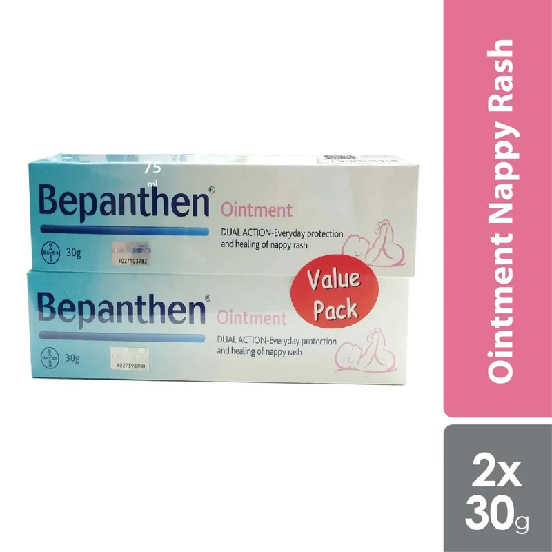 Bepanthen Ointment Nappy Rash 2x30g | Promotes and Gently Heals Skin