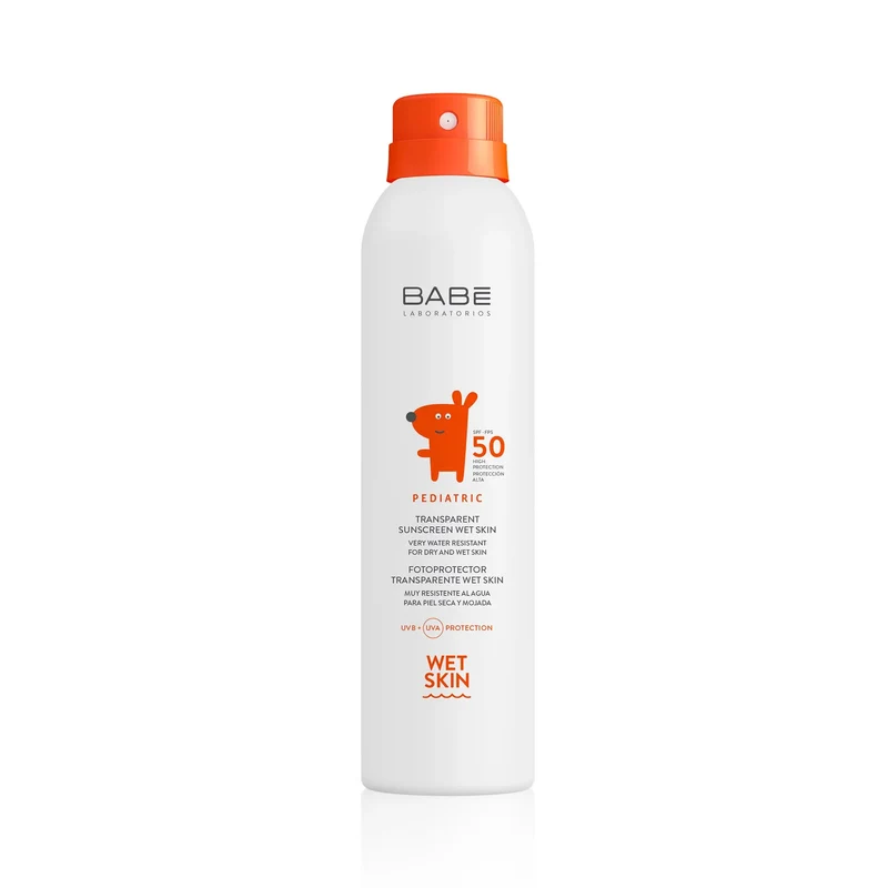 Babe Laboratorios Pediatric Transparent Sunscreen Wet Skin SPF50 200ml | Ultimate Sun Spray Protection