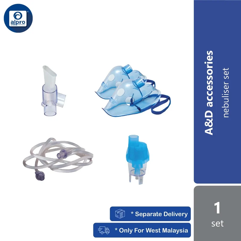 A&D Accessory UN-014 Compressor Nebulizer | Accessories Set