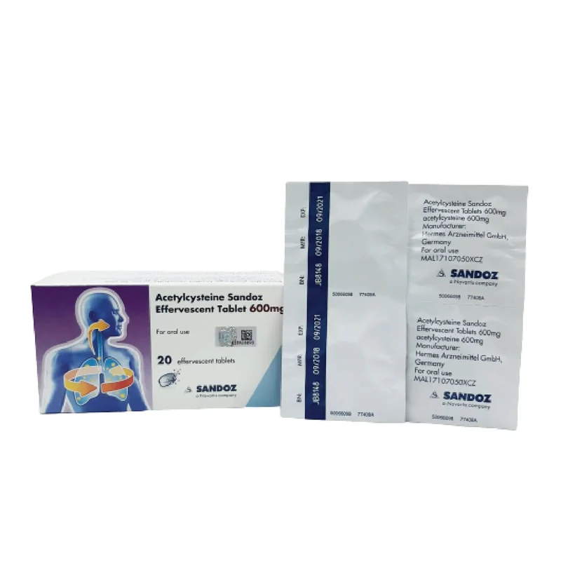 Acetylcysteine Sandoz 600mg Effervescent Tab 10x2s | For Cough