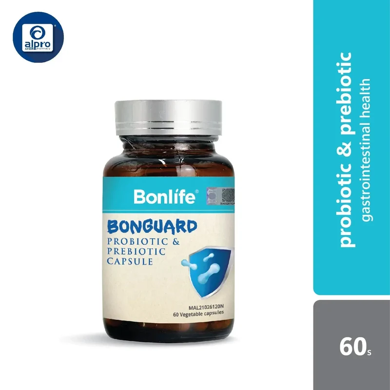 Bonlife Bonguard Probiotic & Prebiotic Capsule 60’s | Gastrointestinal Health