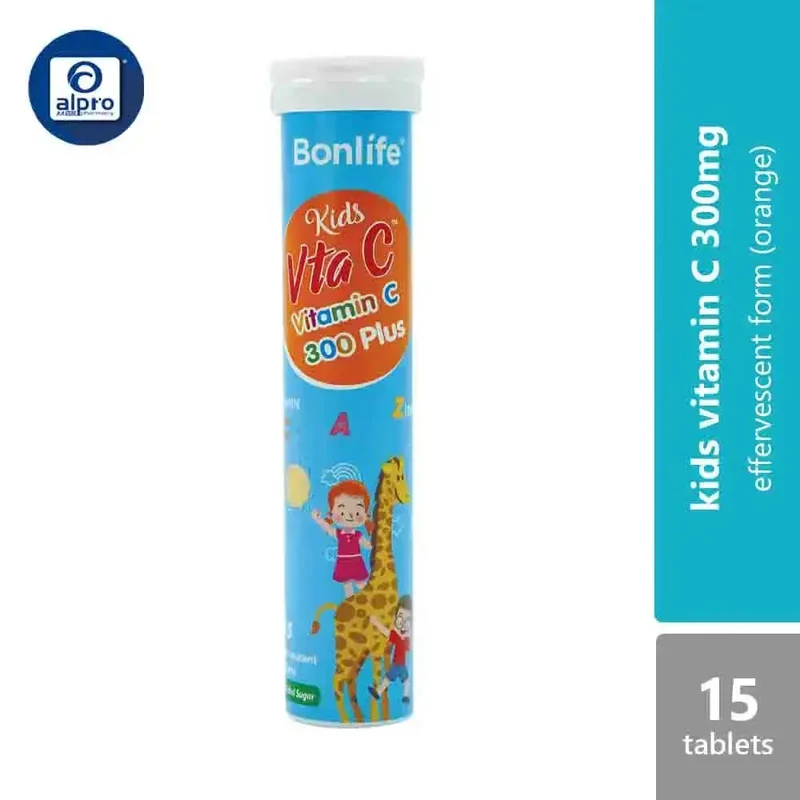 Bonlife Vitamin C 300 Plus Kids EFF 15 Tab | Boost immune system for kids