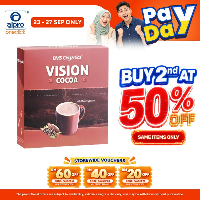 BMS Organics Vision Cocoa 40g×10s | Antioxidants & Good For Eye Health
