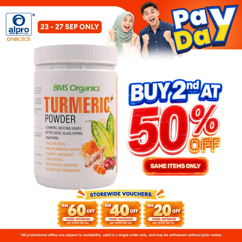 BMS Organics Turmeric+ Powder 150g | Boost Immune & Joint Health