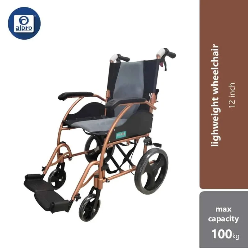 Bmate BB368LAJ Fixed Aluminium Lightweight Wheelchair 12 Inch