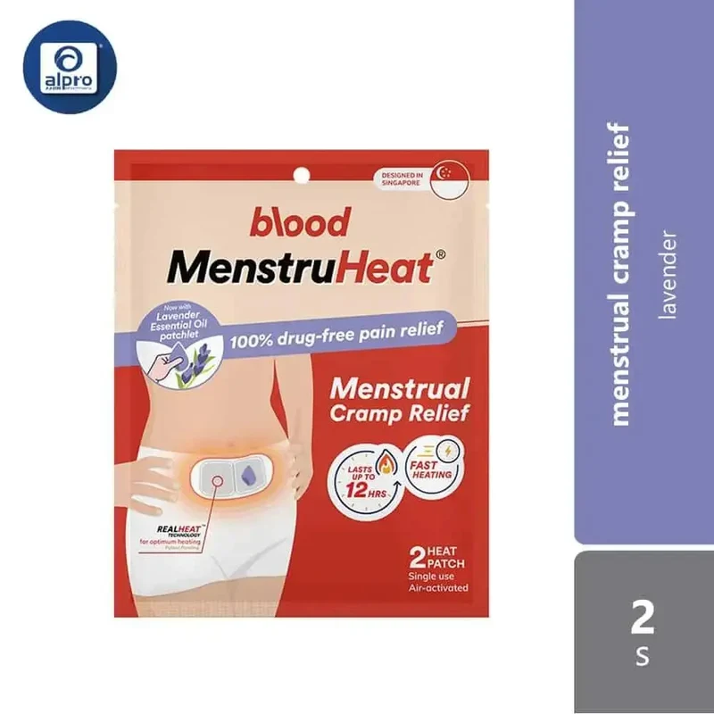 Blood Menstruheat Lavender 2s | Manage Menstrual Dsicomfort