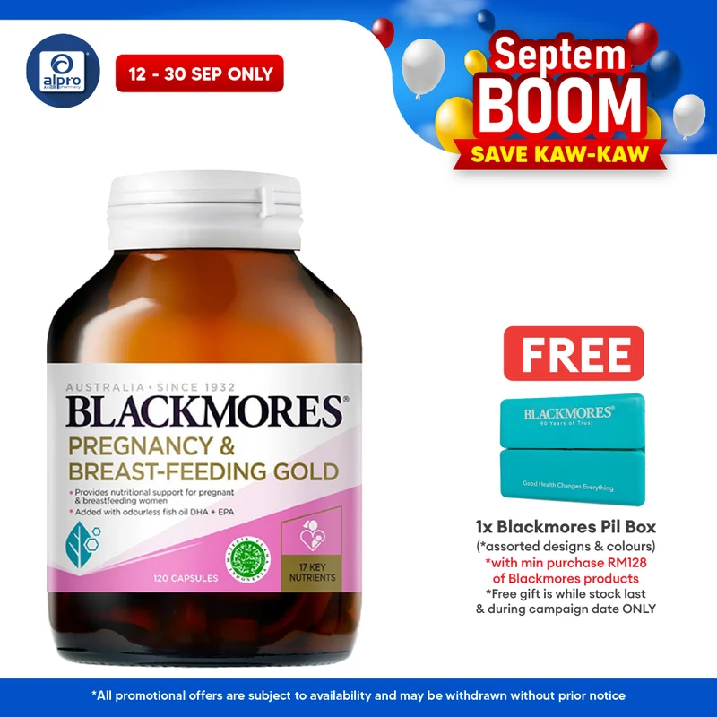 Blackmores Pregnancy And Breast-Feeding Gold 120s | For Pregnant and Nursing Mothers