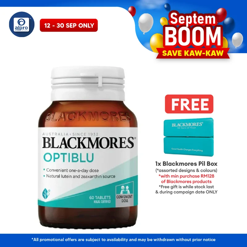 Blackmores Optiblu Tabs 60s | Promotes Healthy Eye Function