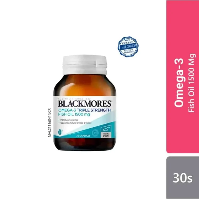 Blackmores Omega 3 Triple Strength Fish Oil 1500 Mg 30s
