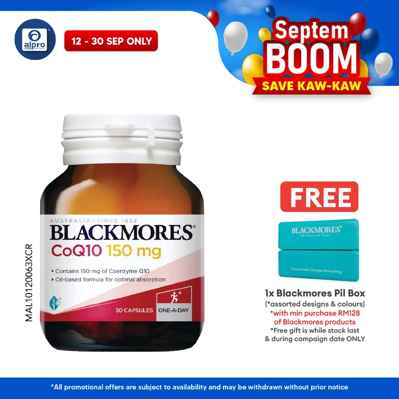 Blackmores CoQ10 (Coenzyme Q10) 150mg 30s | Improve Heart Health