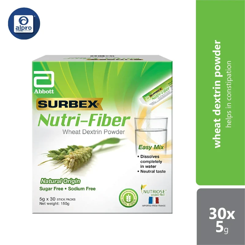 Abbott Surbex Nutri-Fiber 5gx30s | Regulates Bowel Motions (Delivery Starts: 3/7/2025)