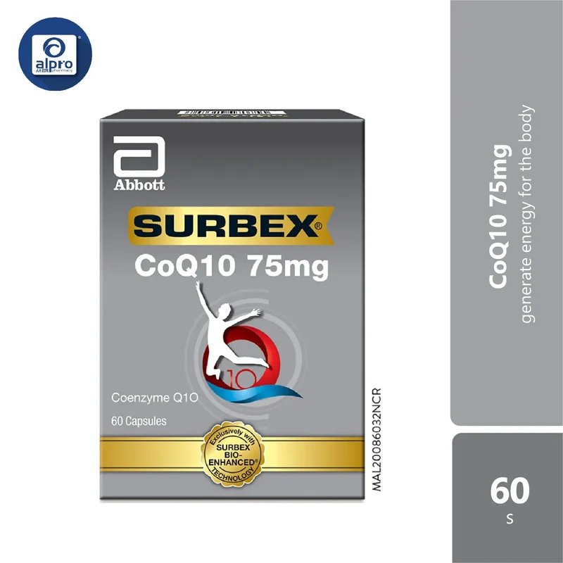 Abbott Surbex Coq10 75mg 60s | Heart Health