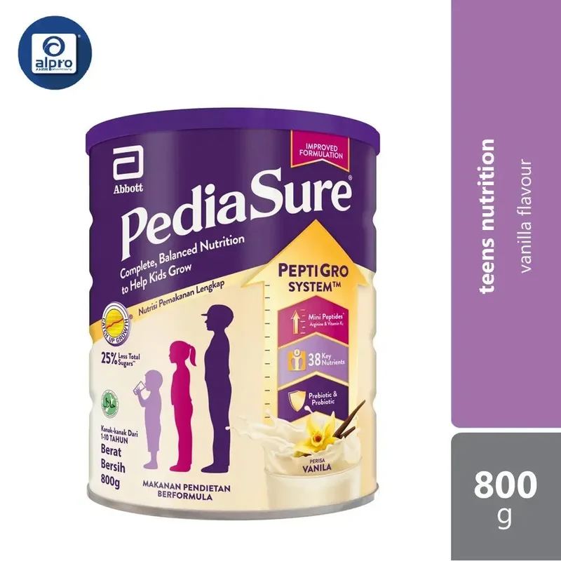 Abbott Pediasure Peptigro Vanilla Can 800g | Improves Bone Health