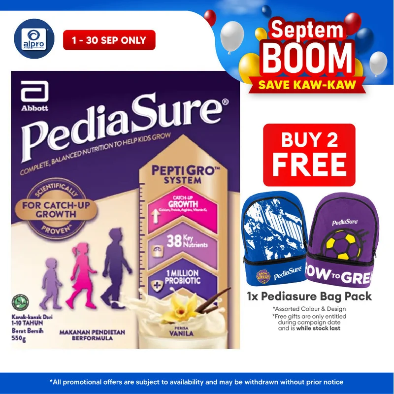 Abbott Pediasure Peptigro BIB Vanilla 550g | Supports Growth and Development