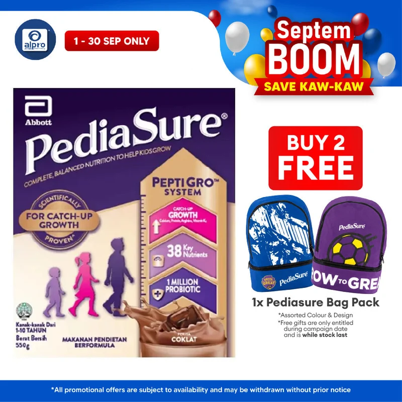 Abbott Pediasure Peptigro BIB Chocolate 550g | Supports Growth and Development