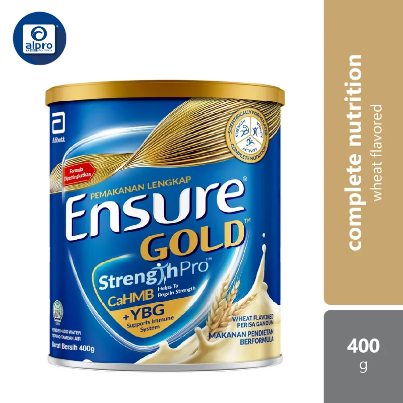 Abbott Ensure Gold Wheat YBG (Yeast Beta Glucan) 400g | Complete And Balanced Nutrition